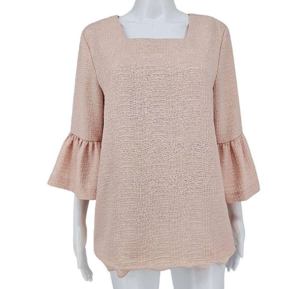 Calvin Klein Women's Bell Sleeve Pink Top M